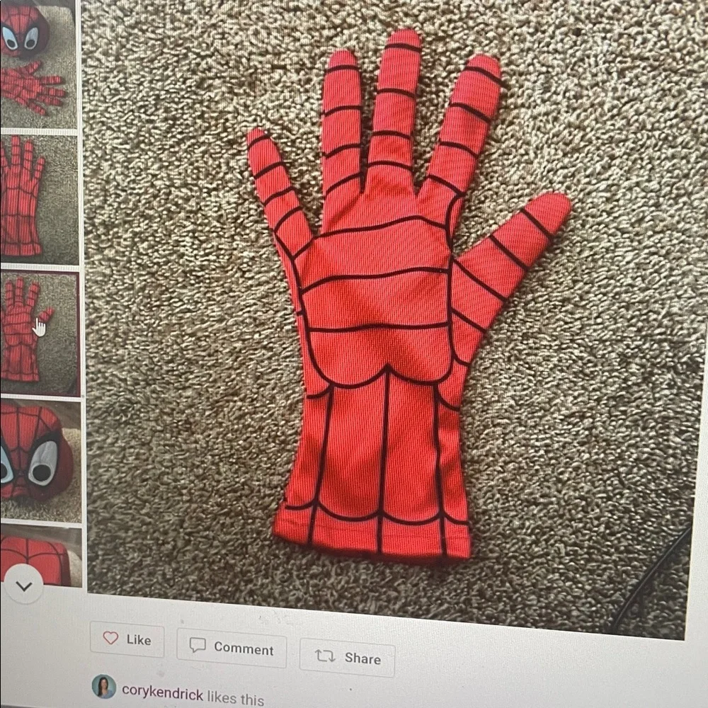 Spider-Man super web slinger glove and half mask - Picture 3 of 6